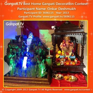 Onkar Deshmukh Home Ganpati Picture