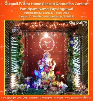 Payal Agrawal Home Ganpati Picture