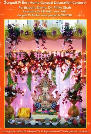Pinky Shah Home Ganpati Picture
