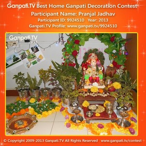 Pranjal Jadhav Home Ganpati Picture