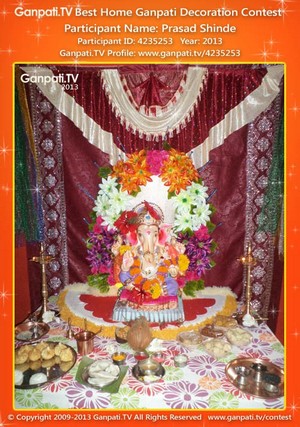 Prasad Shinde Home Ganpati Picture