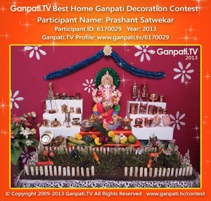 Prashant Satwekar Home Ganpati Picture