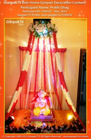 Pratik Ghag Home Ganpati Picture