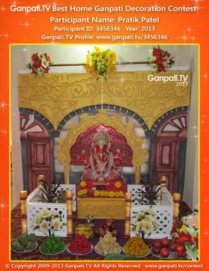 Pratik Patel Home Ganpati Picture