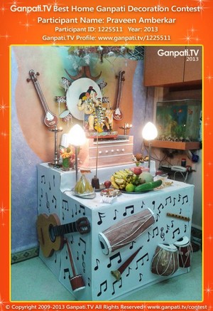 Praveen Amberkar Home Ganpati Picture