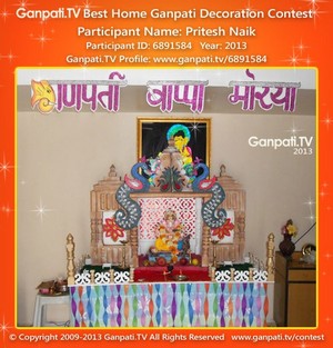 Pritesh Naik Home Ganpati Picture