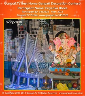 Priyanka Bhole Home Ganpati Picture