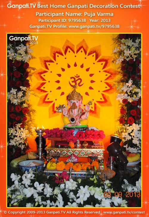 Puja Varma Ganpati Decoration