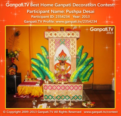 Pushpa Desai Ganpati Decoration