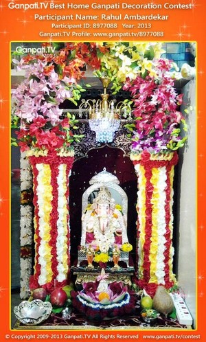 Rahul Ambardekar Home Ganpati Picture