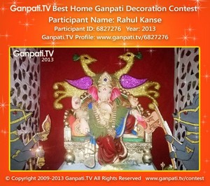 Rahul Kanse Home Ganpati Picture