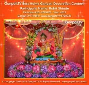 Rohit Shinde Home Ganpati Picture