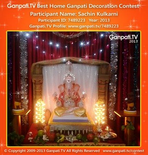 Sachin Kulkarni Home Ganpati Picture