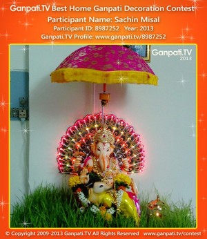 Sachin Misal Home Ganpati Picture