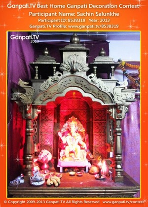 Sachin Salunkhe Home Ganpati Picture