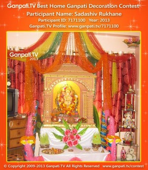 Sadashiv Rukhane Home Ganpati Picture