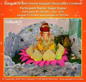 Sagar Kapse Home Ganpati Picture