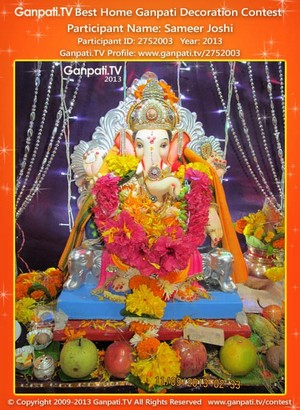 Sameer Joshi Home Ganpati Picture