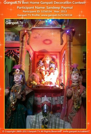 Sandeep Paymal Home Ganpati Picture