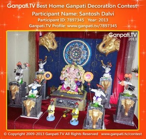 Santosh Dalvi Home Ganpati Picture