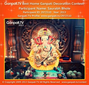 Saurabh Bhole Home Ganpati Picture