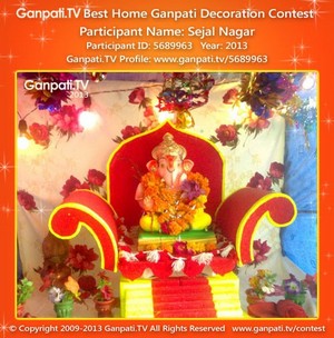 Sejal Nagar Home Ganpati Picture