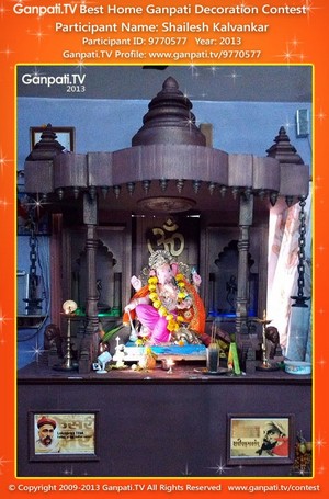 Shailesh Kalvankar Home Ganpati Picture