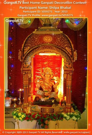 Shilpa Bhabal Home Ganpati Picture