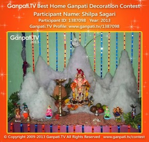 Shilpa Sagari Home Ganpati Picture