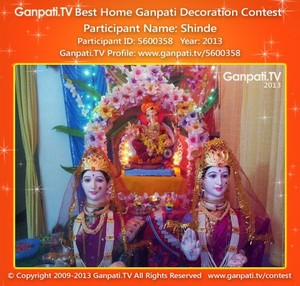 Shinde S Home Ganpati Picture