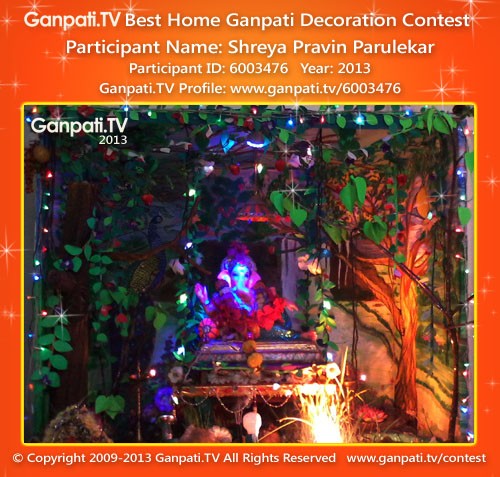 Shreya Parulekar Ganpati Decoration