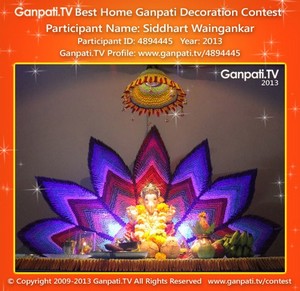 Siddharth Waingankar Home Ganpati Picture