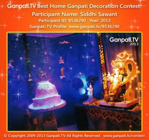 Siddhi Sawant Home Ganpati Picture