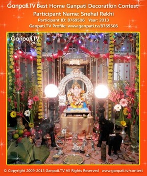 Snehal Rekhi Home Ganpati Picture