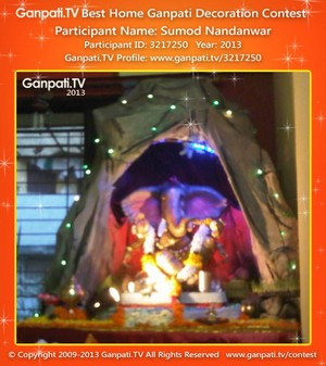 Sumod Nandanwar Home Ganpati Picture