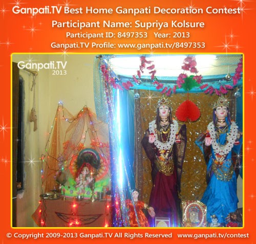 Supriya Kolsure Ganpati Decoration
