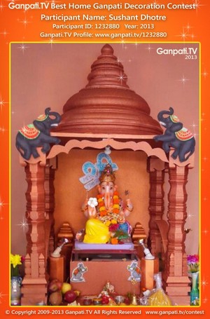 Sushant Dhotre Home Ganpati Picture