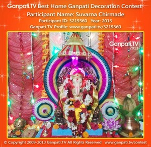 Suvarna Chirmade Home Ganpati Picture