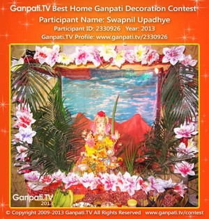 Swapnil Upadhye Home Ganpati Picture