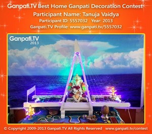 Tanuja Vaidya Home Ganpati Picture