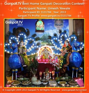 Umesh Yewale Home Ganpati Picture