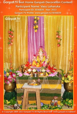 Vasu Loharuka Home Ganpati Picture