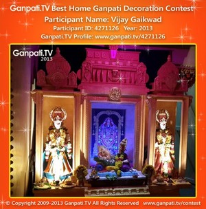 Vijay Gaikwad Home Ganpati Picture