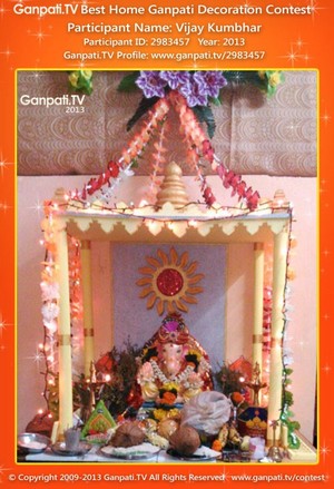 Vijay Kumbhar Home Ganpati Picture