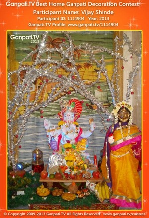 Vijay Shinde Home Ganpati Picture