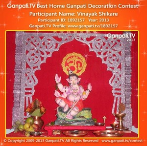 Vinayak Shikare Home Ganpati Picture