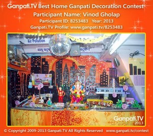 Vinod Gholap Home Ganpati Picture