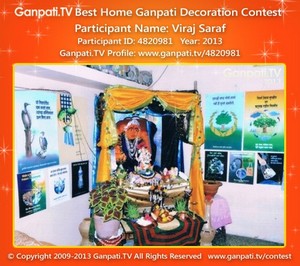 Viraj Saraf Home Ganpati Picture