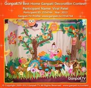 Viral Patel Home Ganpati Picture