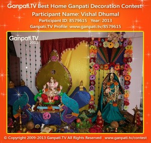 Vishal Dhumal Home Ganpati Picture